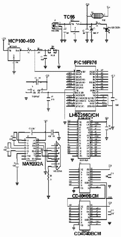 圖1、圖2、圖4和圖5中布線的電路原理圖