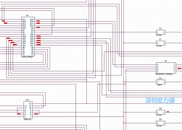 圖紙沒有層次的概念，不管電路有多復雜，只有一張平面圖。