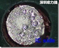 紅墨水染紅測試分析-IC面，判退，