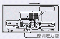 圖2：升壓電路的PCB設(shè)計示例。